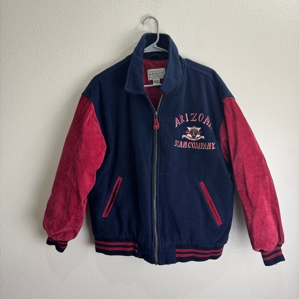 Arizona Jeans Company Varsity Style Jacket 90s Y2K Size Medium Unisex - Picture 3 of 10